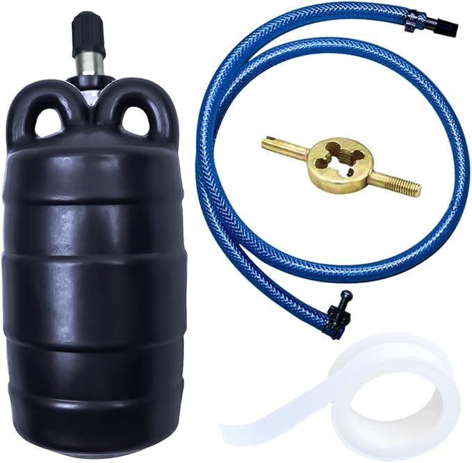 Water Shut Off Airbag with Long Hose, 2 Inch Inflatable Pipe Plug, Pipe Test Plug, Test Ball Plug, Used for Drainage Pipe, Sewage Pipe Temporary Water Blocking, Closed Water Test