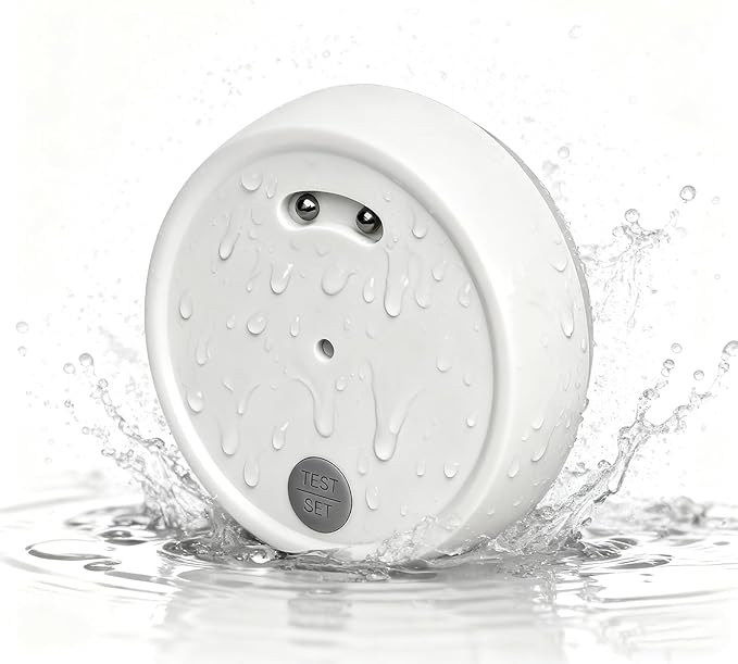 eMylo Water Leak Detectors for Home, Water Leak Sensor Alarm with Sensitive Leak and Drip Alert, IP66 Waterproof, Flood Monitor Detector for Home Basement Sink Kitchen Bathroom Laundry