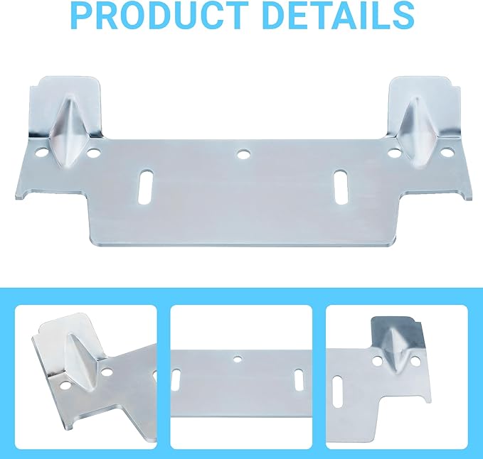 382430-1120A Steel Hanging Bracket for Wall-Mounted Sink,Heavy Duty Metal Wall Mount Sink Bracket with Multiple Holes to Catch Studs or BackerBoard