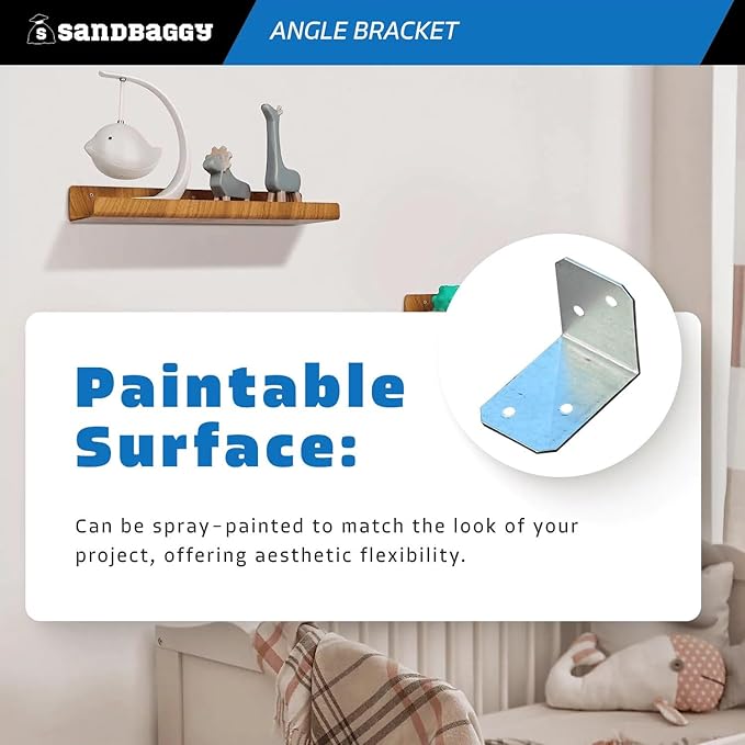 Sandbaggy 2" x 1-1/2" x 1-3/8" Galvanized Angle Bracket (90°) - 18 Gauge Steel - Rust Resistant (2" x 1-1/2" x 1-3/8", 15, Count)