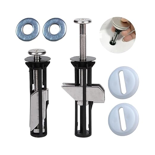 MUU Universal Toilet Seat Bolt kit,Screws,Quick Release,Easy to Install- Toilet Seat Replacement Parts Kit,Toilet Cover Maintenance Accessories,Fixing Accessories (Screws-JS2)
