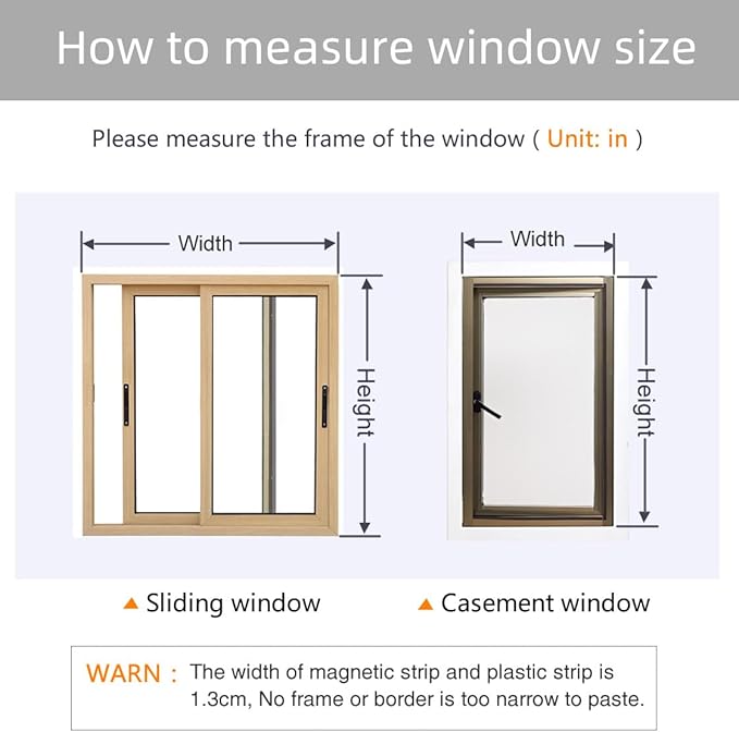 DIY Magnetic Window Insulation kit Frosted Film with White Frame Max 51"X59" Fits Any Size Smaller