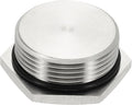 MECCANIXITY NPT Pipe Plug Fitting, 304 Stainless Steel NPT1-1/4 Male Outer Hex Thread for Plumbing Fixed with Sealing Rubber Ring