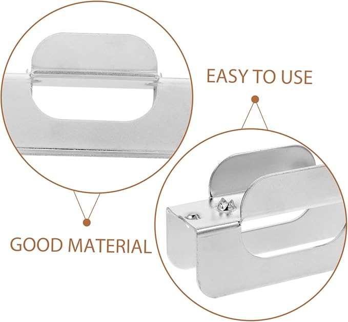 OUNONA 10pcs Buckle Slot I-Shaped Cover Panel Hardware Drywall Clips Repair for Wall Panel Installation