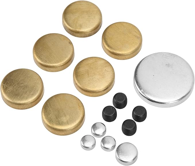 Freeze Plug Installation Tool,Brass Freeze Plug Type Engine Expansion Plugs Replacement for Small Block 255ci 260ci 289ci 302ci 351ci 1962-2001 MPE-108BR