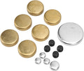 15Pcs Freeze Plug Installation Tool, MPE-108BR Engine Freeze Plug Kit, Brass Engine Expansion Plugs Replacement for Engines 255ci 260ci 289ci 302ci 351ci 1962-2001