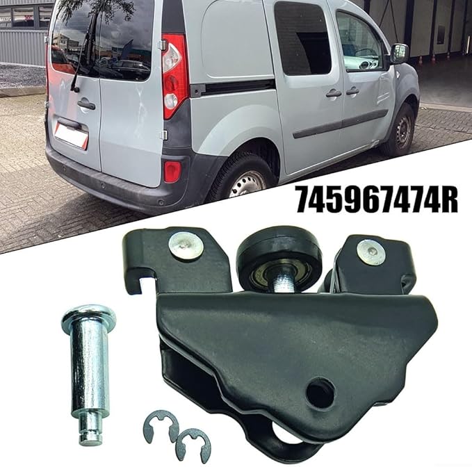 Sliding Door Roller Guide Pulley Assembly for Kangoo II 2008-Up Car Door Track Replacement Replaces 745967474R 777643981R