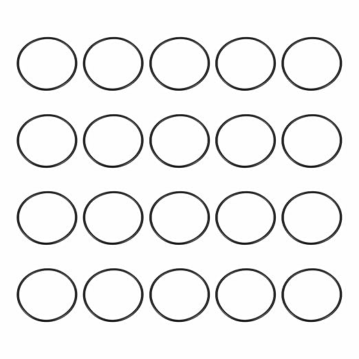 HARFINGTON 20pcs Nitrile Rubber O-Rings 43mm OD 39mm ID 2mm Width Metric Buna-N NBR Sealing Gasket Plumbing Sealing Repair O Rings for Car Auto Vehicle Repair Faucet Air Gas