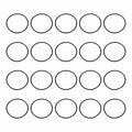 HARFINGTON 20pcs Nitrile Rubber O-Rings 40mm OD 36mm ID 2mm Width Metric Buna-N NBR Sealing Gasket Plumbing Sealing Repair O Rings for Car Auto Vehicle Repair Faucet Air Gas