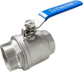 2" Male to Female Thread Full Port Ball Valves NPT 304 Stainless Steel for Water Oil Gas WOG1000