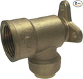 XFITTING Push Fit 1/2 Inch x 3/4 Inch Female NPT Elbow with Drop Ear, 2 Pieces