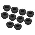 MECCANIXITY 20Pcs Snap Rubber Grommet Plug Mount Dia 9mm ID 6.2mm Narrow Groove Width 2mm Seal Anti-Scratch for Electrical Box Cable Pipes Black