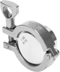 DERNORD 1.5" Sanitary Pipe Fittings Set, Stainless Steel End Cap + Weld Ferrule + Tri Clamp + FKM Gasket