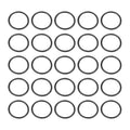 HARFINGTON 50pcs Nitrile Rubber O-Rings 11mm OD 9mm ID 1mm Width Metric Buna-N NBR Sealing Gasket Plumbing Sealing Repair O Rings for Car Auto Vehicle Repair Faucet Air Gas