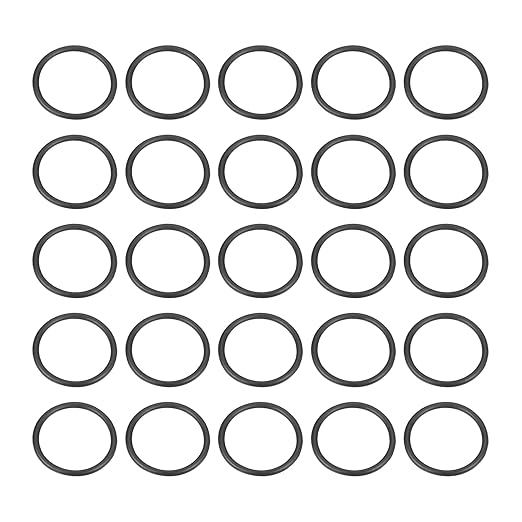 HARFINGTON 50pcs Nitrile Rubber O-Rings 11mm OD 9mm ID 1mm Width Metric Buna-N NBR Sealing Gasket Plumbing Sealing Repair O Rings for Car Auto Vehicle Repair Faucet Air Gas