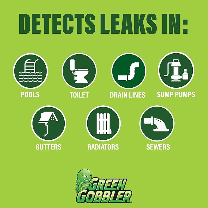 Green Water Tracing & Leak Detection Flourescent Dye - 1 Gallon