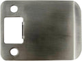 Round Corner Extended Lip Strike Plate, 2-1/4" x 2-1/2", (3" Overall Length), Antique Nickel by Stone Harbor Hardware