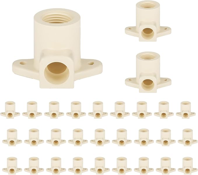 (Pack of 30) EFIELD 1/2"Slip x 1/2"Female Thread CPVC-CTS 90-Degree Wing Elbow (With Drop Ear),(CPVC045-10-30PCS)