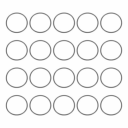 HARFINGTON 20pcs Nitrile Rubber O-Rings 47mm OD 43mm ID 2mm Width Metric Buna-N NBR Sealing Gasket Plumbing Sealing Repair O Rings for Car Auto Vehicle Repair Faucet Air Gas
