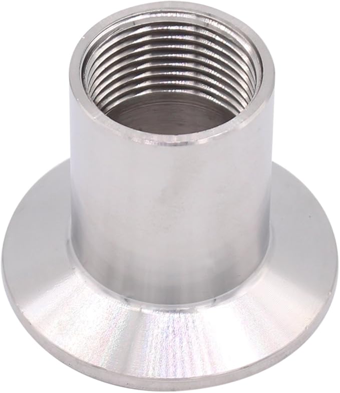 DERNORD Sanitary Female Threaded Pipe Fitting to 1.5 Inch TRI CLAMP (OD 50.5mm Ferrule) (Pipe Size: 3/4" NPT)