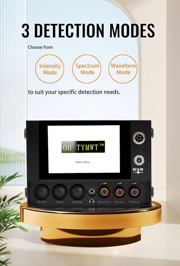 OH TYMWT-2A Underground Water Leak Detector, Ultrasonic Water Leak Sensor Pipes Water Leak Alarm Detector