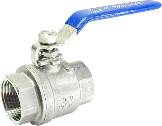1" Female Ball Valve NPT Thread 316 Stainless Steel Full Port Ball Valve WOG1000