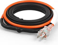 VEVOR Self-Regulating Pipe Heating Cable, 9FT 5W/FT Heat Tape for Pipes Freeze Protection, Water Pipe Heat Cable with Built-in Thermostat Protects PVC Hose, Metal and Plastic Pipe from Freezing