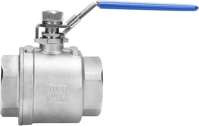 DERNORD Stainless Steel 304 Ball Valve, Full Port Heavy Duty for WOG with Locking Device (2.5 Inch NPT)