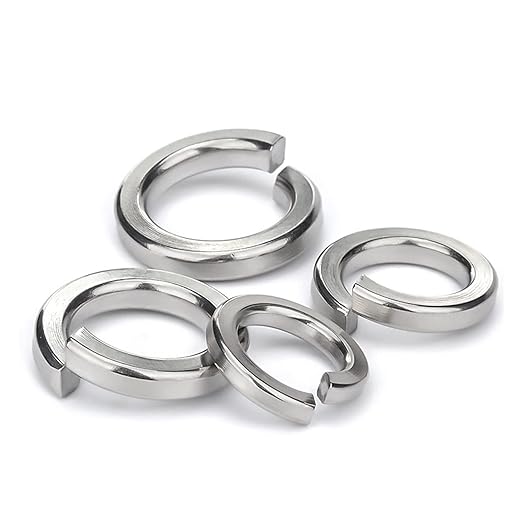 M8 Split Lock Washer, 18-8 (304) Stainless Steel Spring Lock Washer 100PCS