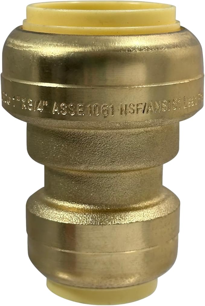 XFITTING Push Fit 1 Inch x 3/4 Inch Push Fit Coupling, Push Fit Reducing Coupling, 27-4-8=1XX, 1 Piece