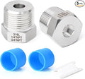 TAISHER 5PCS Forging of 316L Stainless Steel Reducer Hex Bushing, 3/4" Male NPT to 1/4" Female NPT, Reducing Forging Pipe Adapter Fitting