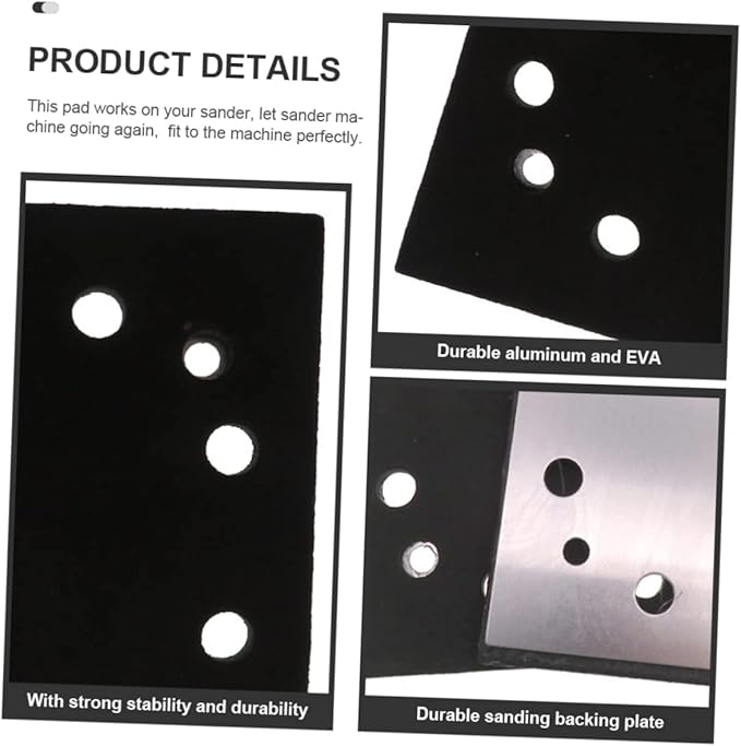 UPKOCH 2pcs Replacement Sander Pad Backing Plate Aluminum Material Easy Install Sanding Disc Backing Pads
