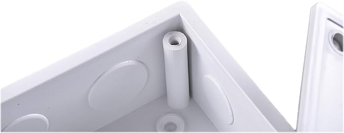 Co. 4" x 4" x 3" Weather & Dust Proof PVC Plastic Junction Conduit Box 3/4" & 1" Holes (4 Pack)