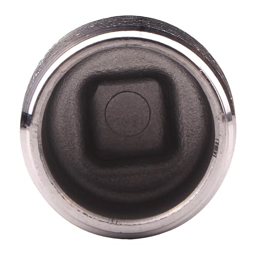 Stainless Steel 304 Cast Pipe Fitting, Square Head Cored Plug, Class 150, 3/4'' NPT Male,Pack of 2