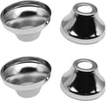 4 PCS Stainless Steel Tapered Flange Cover Pipe Wall Cover for 1/2" Copper Pipe PEX Tubing