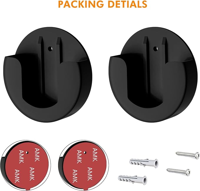 2 Pack Adhesive Wall Mount for Indoor Cam(1st Gen and 2nd Gen), Two Ways Easy Installation with Strong Tape and Screws, No Drilling, No Screws, Convenient and Practical Mount by ALERTCAM