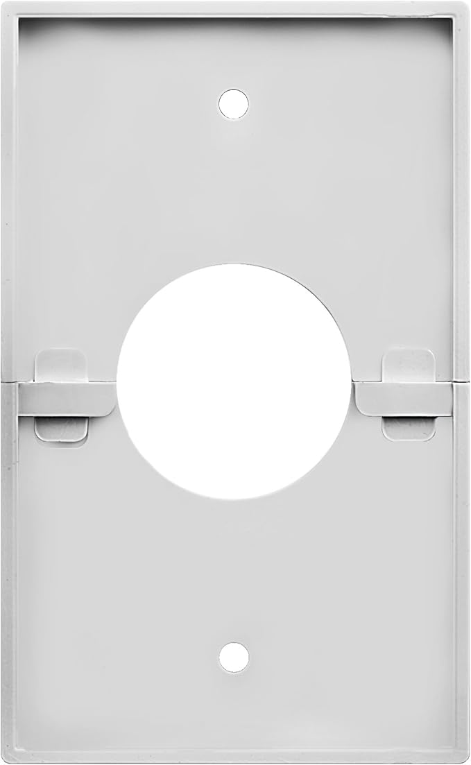 OSD Audio Split Single Gang Wall Plate With 1-3/8" Hole, White (1-Pack)
