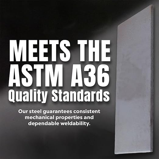 Metal Depot Orange A36 Hot Rolled Steel Plate 1/4 Inch x 8 Inch x 12 Inch Flat Carbon Steel Sheet for Welding Fabrication Base Plates Brackets Repairs Heavy Duty Industrial Construction Projects