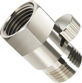 Brass Shower Flow Control Valve: Shower Head Shut Off Valve(Female and Male), MAYYAYA Water Flow Control Valves, for Handheld Shower Head or Bidet Sprayer- Handle Lever (Nickel)