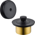 BESTILL Bathtub Drain Kit and Overflow Faceplate, Matte Black