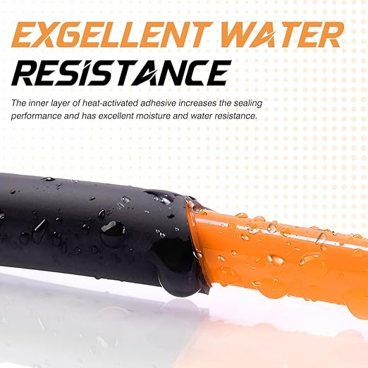 Marine Grade Heat Shrink Tubing 3:1, 1/2 Inch 82 Ft – Dual Wall Adhesive Lined Waterproof Heat Shrink Tube for Continuous Wire & Cable Insulation, UL Listed for Automotive, Marine & Outdoor Use