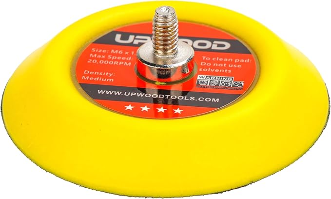 8 pcs 3 inch M6 Thread Hook and Loop Backing Pad for Mini Air Sander Polisher