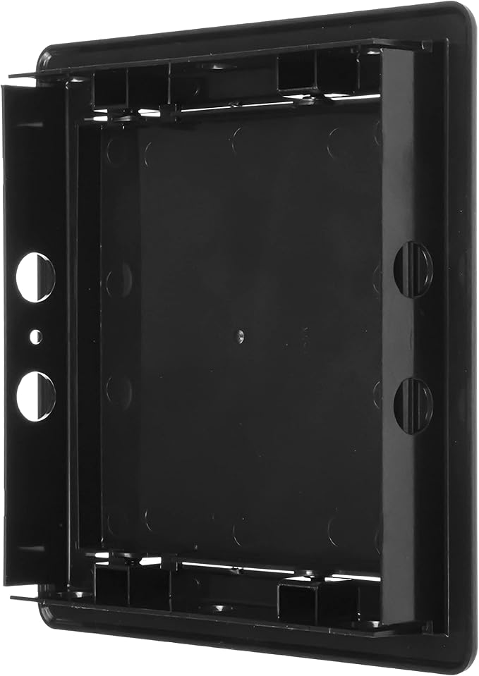 6" x 6" Black Plastic Access Panel. Service Shaft Door Panel. Plumbing, Electricity, Heating, Alarm Wall Access Panel for Drywall. Bathroom Services Access Hole Cover.