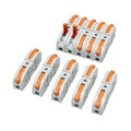 20Pcs Lever Wire Connectors, 1 Conductor Splicing Compact Splitter Docking Terminal Block Electrical Connectors for 26-12 AWG, 600V 32A (Orange)