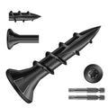 #8 x 3/4" Deck Screws (2765Pcs) 10lb. Carbon Steel, Black, Flat Head, Rust Resistant epoxy Coated, with T25 Star Bit