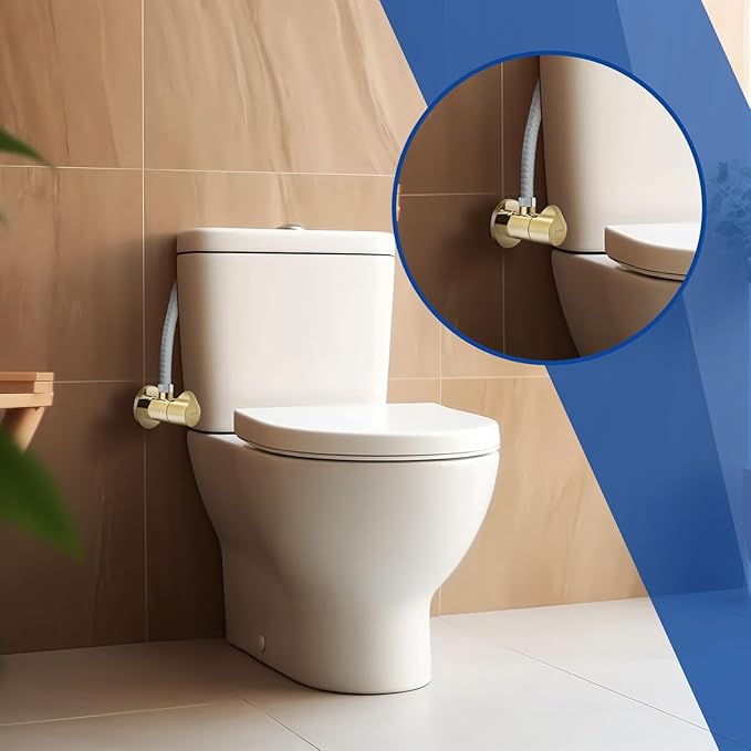 Angle Valve 1/2 Inch Inlet x 3/8 Inch Outlet 1/4 Quarter Turn Handle Angle Stop Water Shut Off Valve for Water Pipes for Faucet/Toilet Valve National (American) Pipe Thread