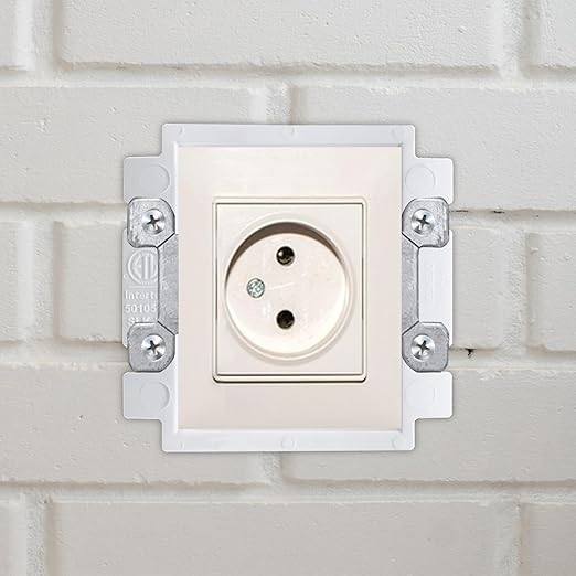 10Pcs BE2 Electrical Outlet Box Extenders with 40 PCS Screws, (2-Gang) Electrical Power Outlet Box Extender，Single Gang Box Extender Electric Box Extender 2 Gang Power Switch Receptacles Accessories