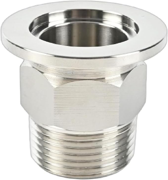 SS304 KF25 NPT Male Adaptor thread 3/4" NW25 KF Male coupling ISO-KF25 X NPT 3/4"