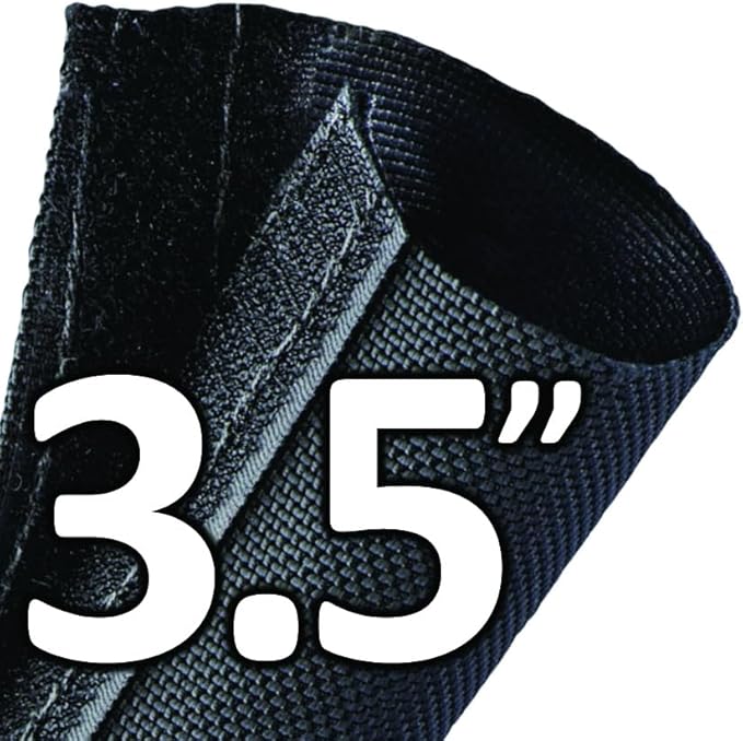Electriduct 3.5 Inch HVAC Protective Sleeve Wrap Around Existing Foam Insulation UV Weather Resistant Outdoor Pipe Protection Cover for Heat Pump A/C Air Conditioning Copper Line Sets - 25 Feet