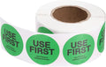 PATIKIL 500 Pcs USE First Stickers, 1.5 inch Round Use First Stickers Food Service Circle Inventory Control Adhesive Labels for Food Service Kitchen Restaurants Retail Storage Date, Green